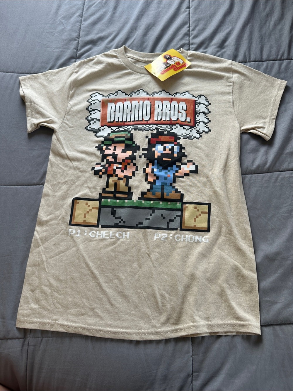 Barrio Bros. Cheech & Chong Graphic Tee - Tan